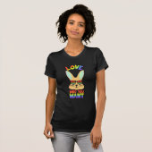 レズビアンLGBTウサギ Tシャツ (正面フル)