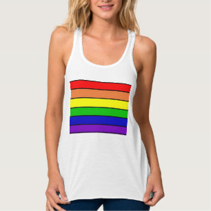 レズビアンLGBTプライドレインボー タンクトップ