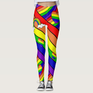 レズビアンLGBTプライドレインボー レギンス
