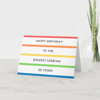 レズビアンLGBTプライド誕生日カード カード