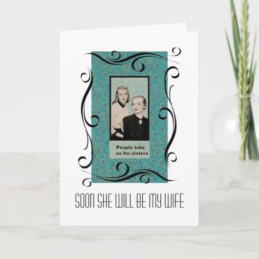 レズビ結婚アンお祝い 招待状 (正面)