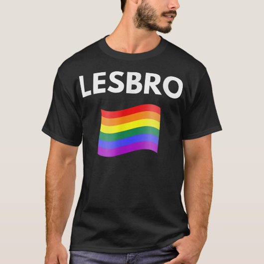 レズブロ レズビアンLGBTプライド Tシャツ (正面)