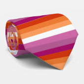 レズプライド国旗のネクタイ ネクタイ (ロール)