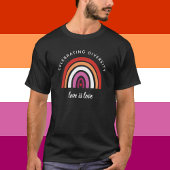 レズプライド祝のダイバーシティ愛は愛 Tシャツ