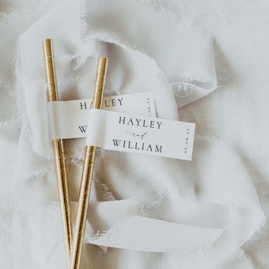 レズメアミニマリストストローフラッグドリンクラベル ラップアラウンドラベル