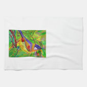 レズリーのバードティータオル キッチンタオル (横)