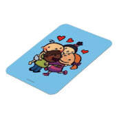 レズリーパトリチェッリグループフグと友人 マグネット (左側)