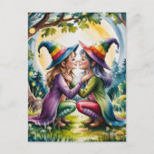 レズ異教のビアン魔女の帽子 ポストカード (正面)