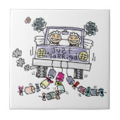 レズ結婚ビアの花嫁 タイル (正面)