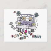 レズ結婚ビアンたった今結婚しました 案内ポストカード (正面)