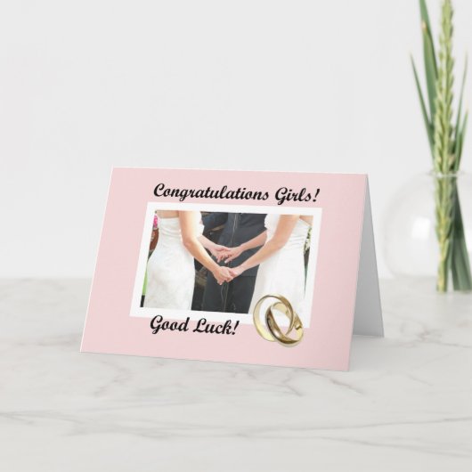 レズ結婚ビアンのカード カード (正面)