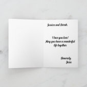 レズ結婚ビアンのカード カード (内部)