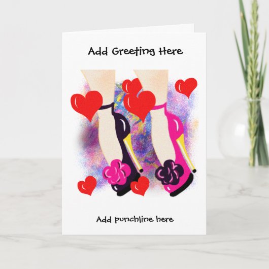 レズ結婚ビアンの記念日/エンゲージメントカード カード (正面)