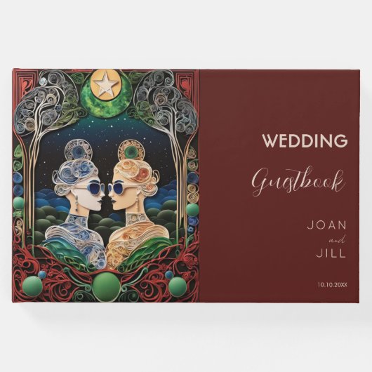 レズ結婚ビアン ゲストブック (正面)