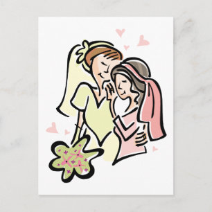 レズ結婚ビアン ポストカード