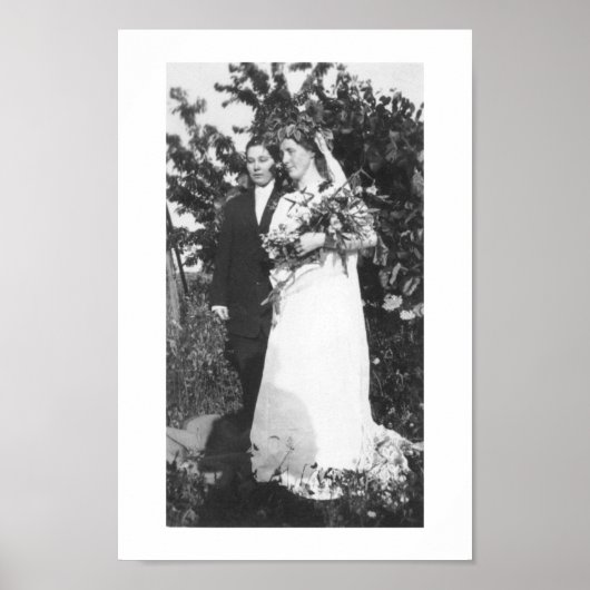 レズ結婚ビア1920年頃 ポスター (正面)