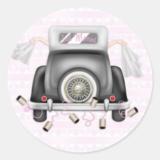 レズ結婚ブの ラウンドシール (正面)