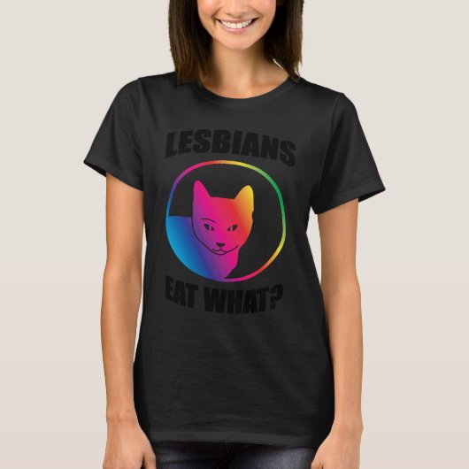 レズ食べバン何 Tシャツ (正面)