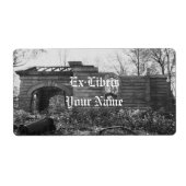 レセイビングトゥーム廃墟蔵書票 ラベル (正面)