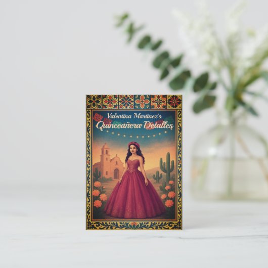 レセプシオンヴィンテージキンセアニラヴェリドロホ エンクロージャーカード (スタンド正面)