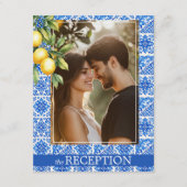 💙🍋レセプション詳細  Azul & Limone Romance  エンクロージャーカード (正面)