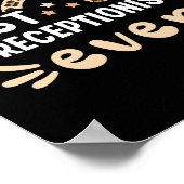 レセプテ最高のィショニストエバーレオレインボーギフトママ ポスター (角)