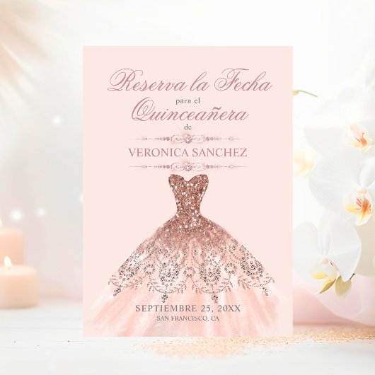 レセルバラフェチャキンセアニラピンクドレス セーブザデート