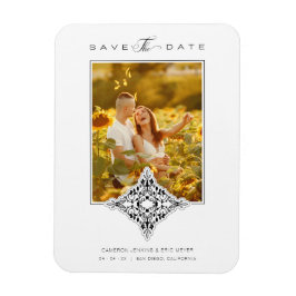 レセルバラフェハコビデ19ブラックシックレースロマンチック マグネット