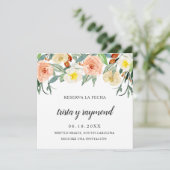 レセルバラフェハピーチフローラ植物学スペインの セーブザデート (スタンド正面)