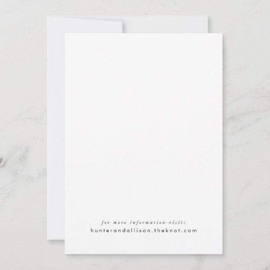 レセルバラフェハモダンフォト招待状 セーブザデート (裏面)