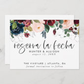 レセルバラフェハモダンフローラル セーブザデート (正面/裏面)