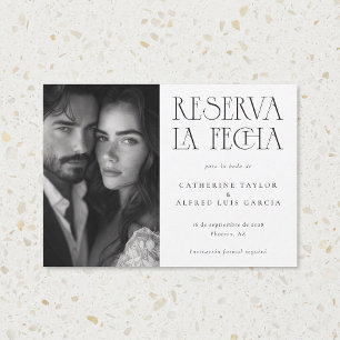 レセルバラフェハ白黒スペインのフォト結婚ズ セーブザデート