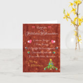 レゼプトフュルフルリチェ·ワイナッチテン！ カード (黄色い花)