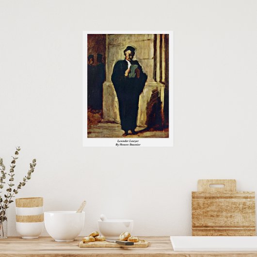 レゼンダー弁護士バイホノアダウミエ ポスター (キッチン)