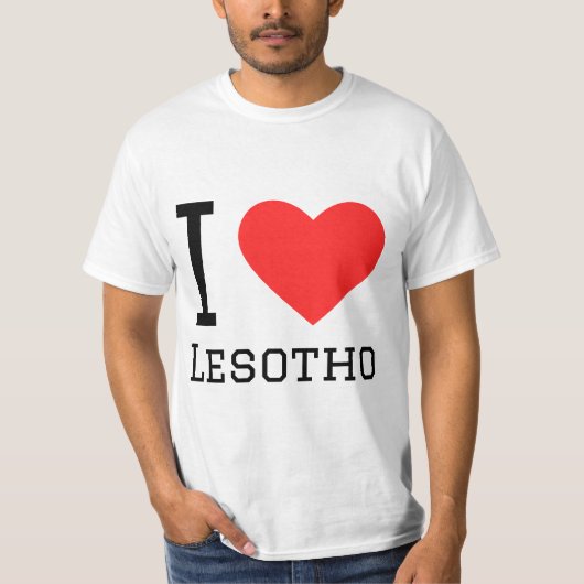 レソトが好き Tシャツ (正面)