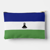 レソトの国旗 アクセサリーポーチ (裏面)