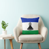 レソトの国旗 クッション (椅子)