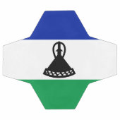 レソトの国旗 サッカーボール (フラット)