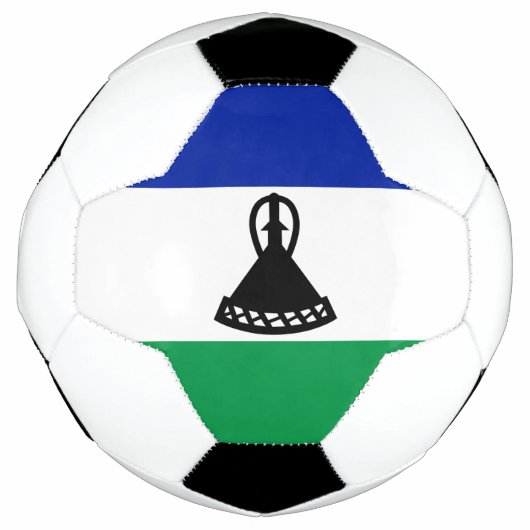 レソトの国旗 サッカーボール (正面)