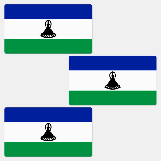 レソトの国旗 ラベル (グループ)