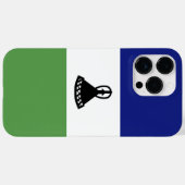 レソトの国旗 Case-Mate iPhoneケース (裏面 (横))