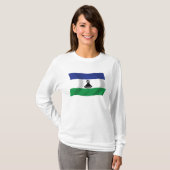 レソトの国旗Tシャツ Tシャツ (正面フル)