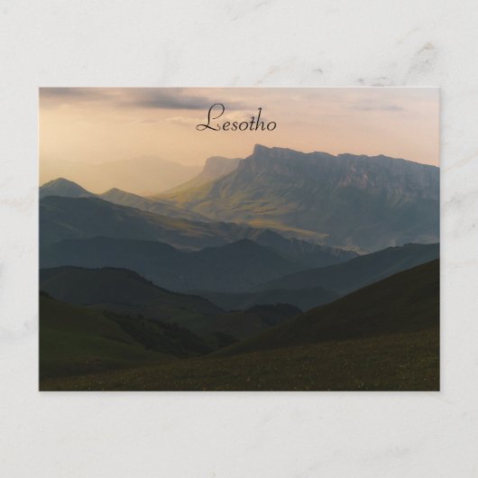 レソトはがき ポストカード (正面)