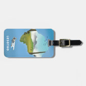 レソト南アフリカのスキーポスター ラゲッジタグ (正面横)