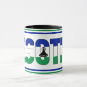 レソト国旗の愛国的なコーヒー マグカップ (中央)