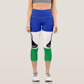 レソト国旗 カプリレギンス (正面)