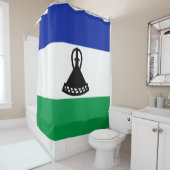 レソト国旗 シャワーカーテン (インサイチュ)