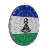 レソト国旗 ダーツボード (正面左)