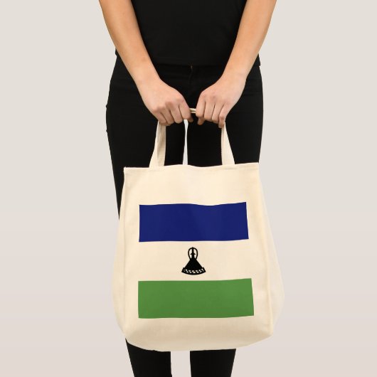レソト国旗 トートバッグ (正面(商品))