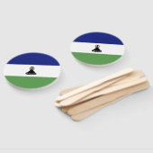 レソト国旗 ハンドファン (組立なし)